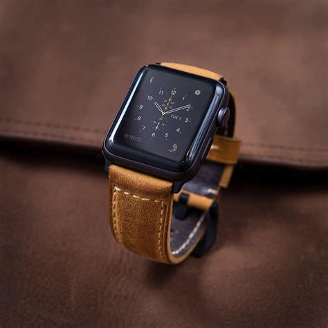 luxury leather apple watch bands.